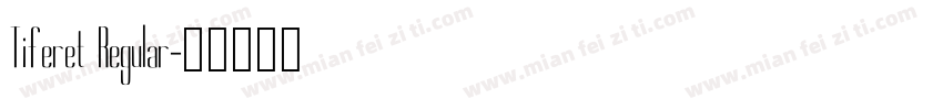 Tiferet Regular字体转换